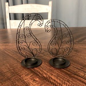Paisley tea light holders (2)